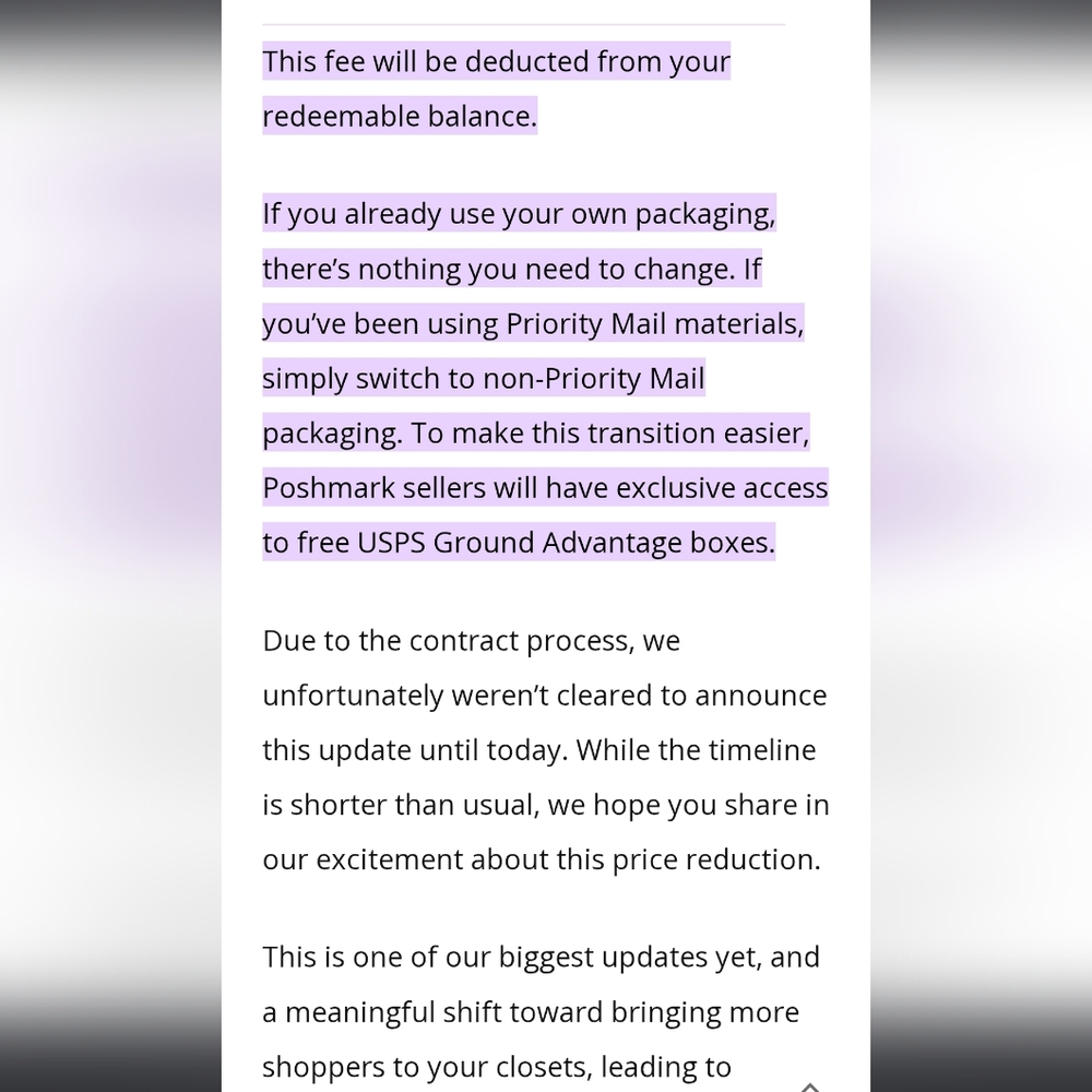 Poshmark Shipping Alert Notice - Picture 2 of 9